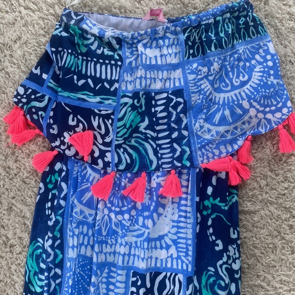 Excellent condition Lilly Pulitzer Meridian Midi Dress Small in indigo leid back - Picture 3 of 6